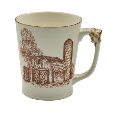Down On The Farm Toile Mug - Set of 4 Park Designs - The Fox Decor